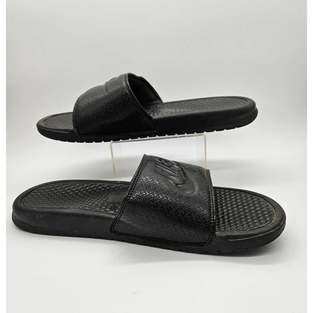 Nike Benassi JDI Black Slides Men's Sandals 343880-001 Size 11 Comfort Beach